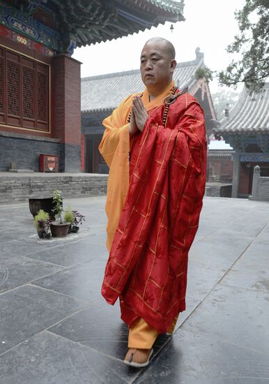 Shaolin Buddhist Monastery in China