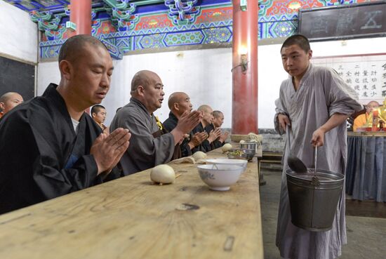 Shaolin Buddhist Monastery in China