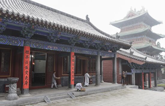 Shaolin Buddhist Monastery in China