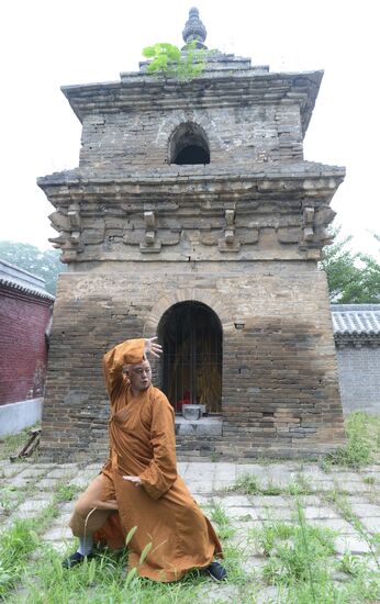 Shaolin Buddhist Monastery in China