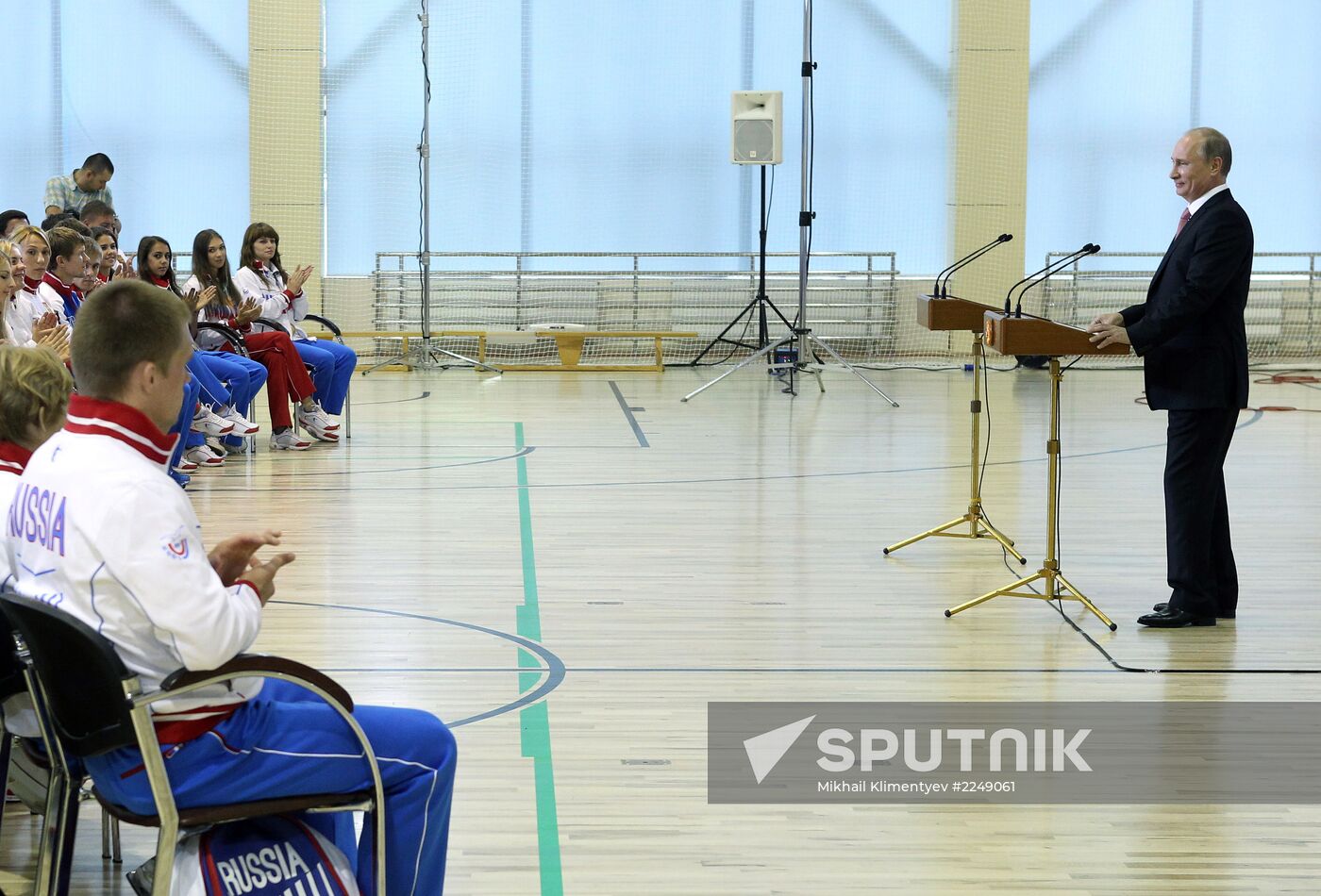 Vladimir Putin meets with medalists of 27th Universiade in Kazan
