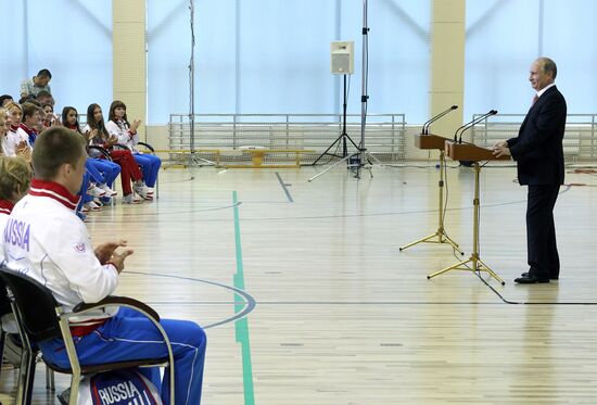 Vladimir Putin meets with medalists of 27th Universiade in Kazan