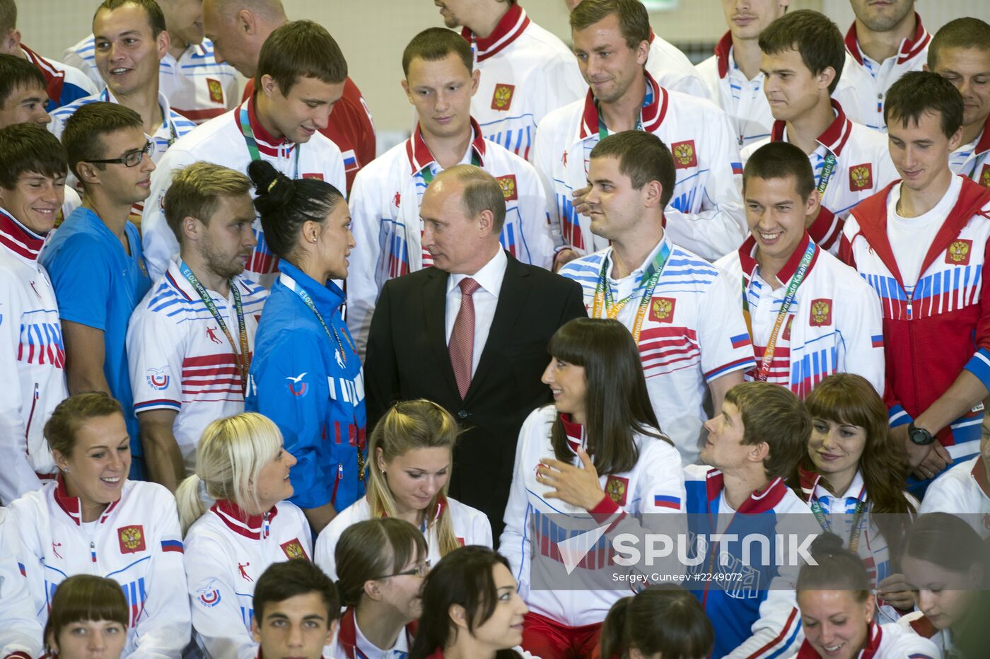 Vladimir Putin meets with medalists of 27th Universiade in Kazan