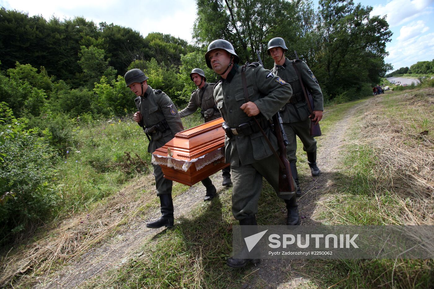 Honoring veterans of Waffen-SS Division Galichina in Ukraine