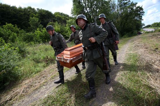 Honoring veterans of Waffen-SS Division Galichina in Ukraine