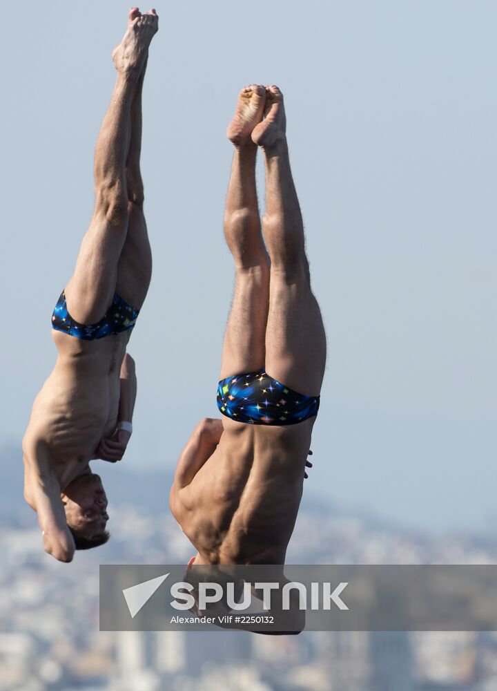 FINA World Aquatics Championships. 2nd day. Synchronized diving