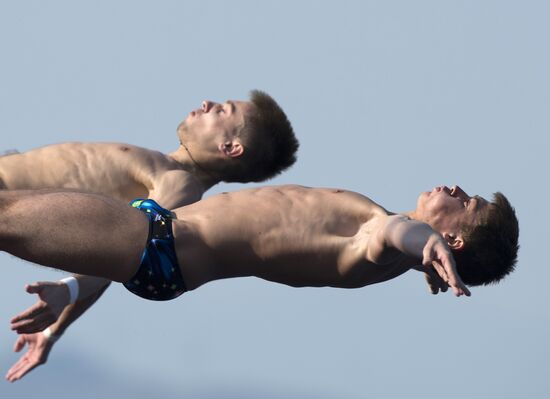 FINA World Aquatics Championships. 2nd day. Synchronized diving