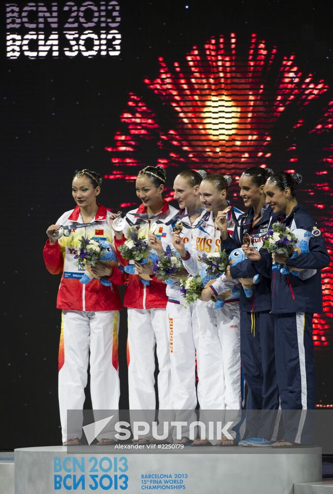 FINA World Aquatics Championships. Synchronized swimming. Duet