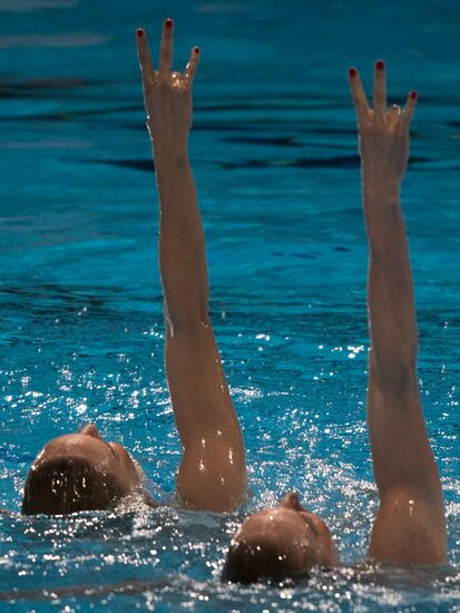 FINA World Aquatics Championships. Synchronized swimming. Duet