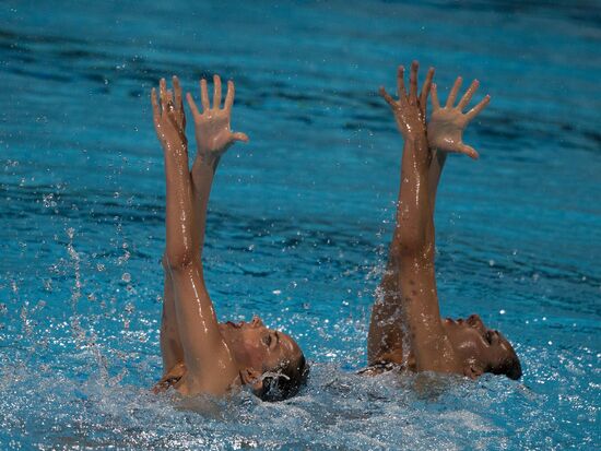 FINA World Aquatics Championships. Synchronized swimming. Duet