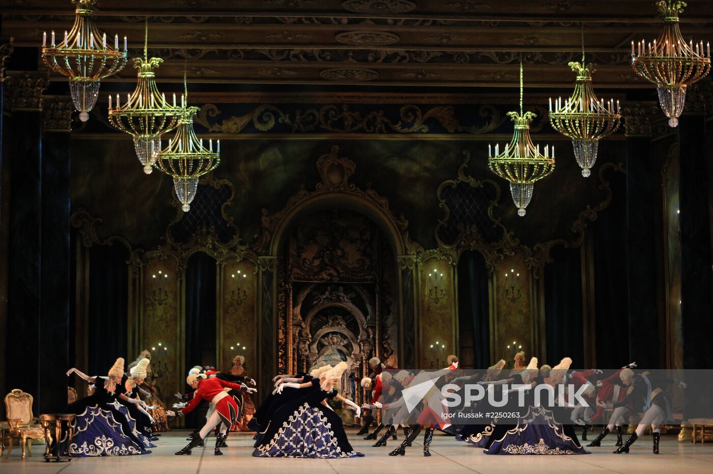 Dress rehearsal of ballet Flames of Paris