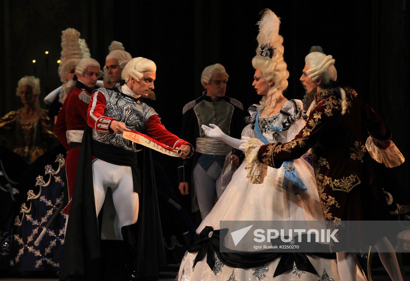 Dress rehearsal of ballet Flames of Paris