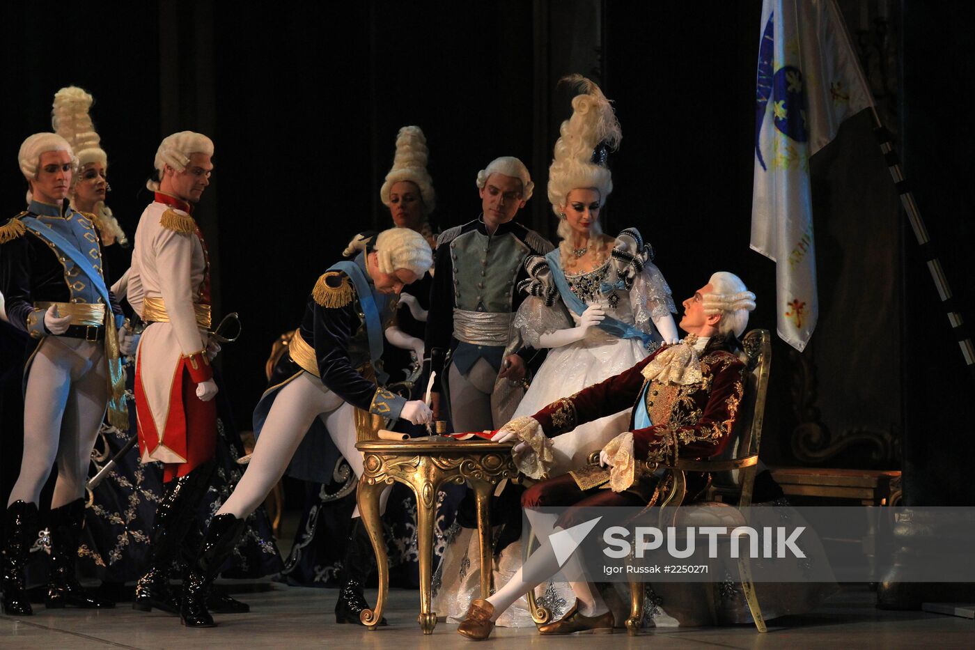 Dress rehearsal of ballet Flames of Paris