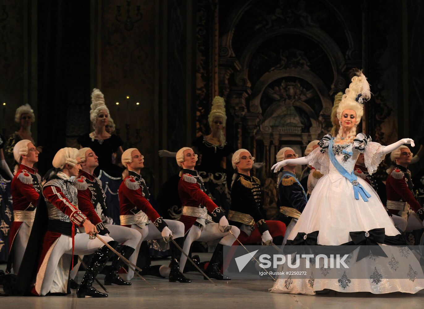 Dress rehearsal of ballet Flames of Paris