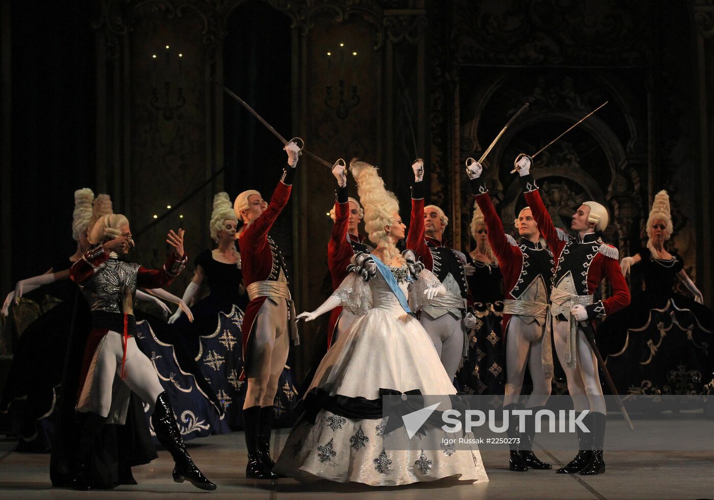 Dress rehearsal of ballet Flames of Paris