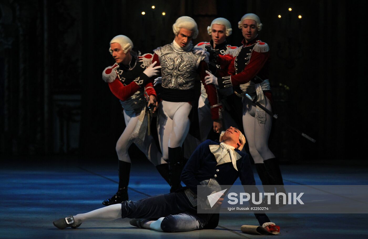 Dress rehearsal of ballet Flames of Paris