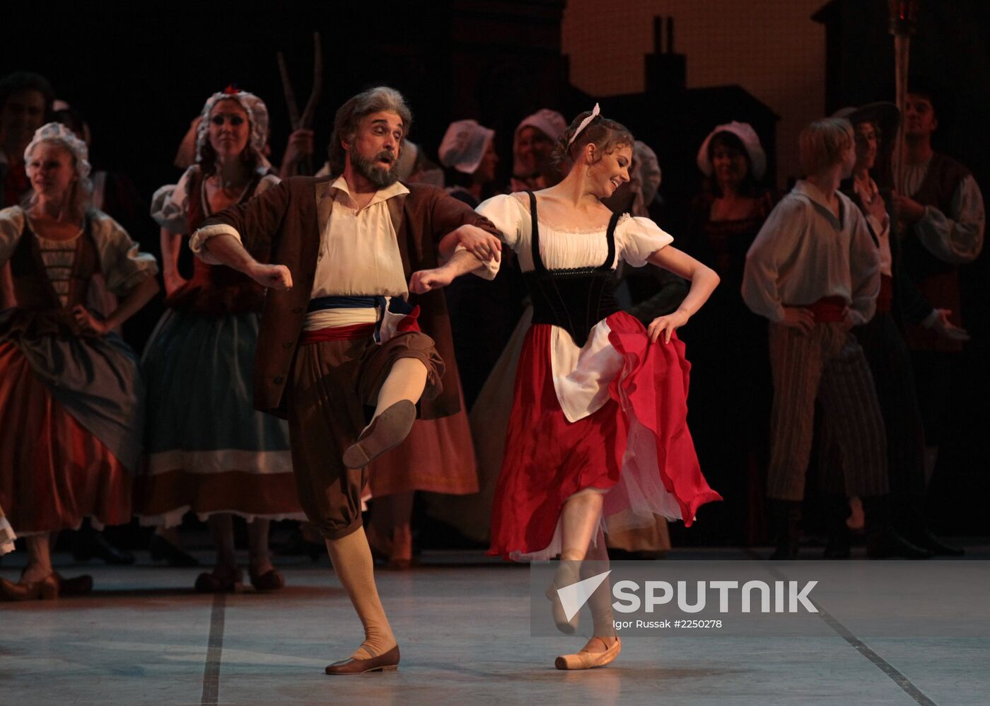 Dress rehearsal of ballet Flames of Paris