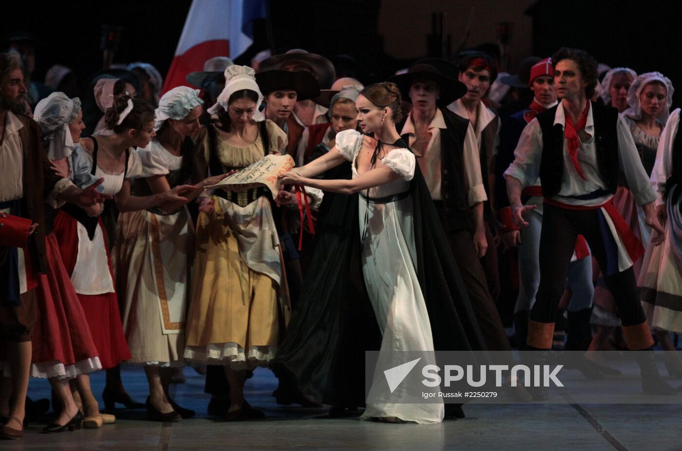 Dress rehearsal of ballet Flames of Paris