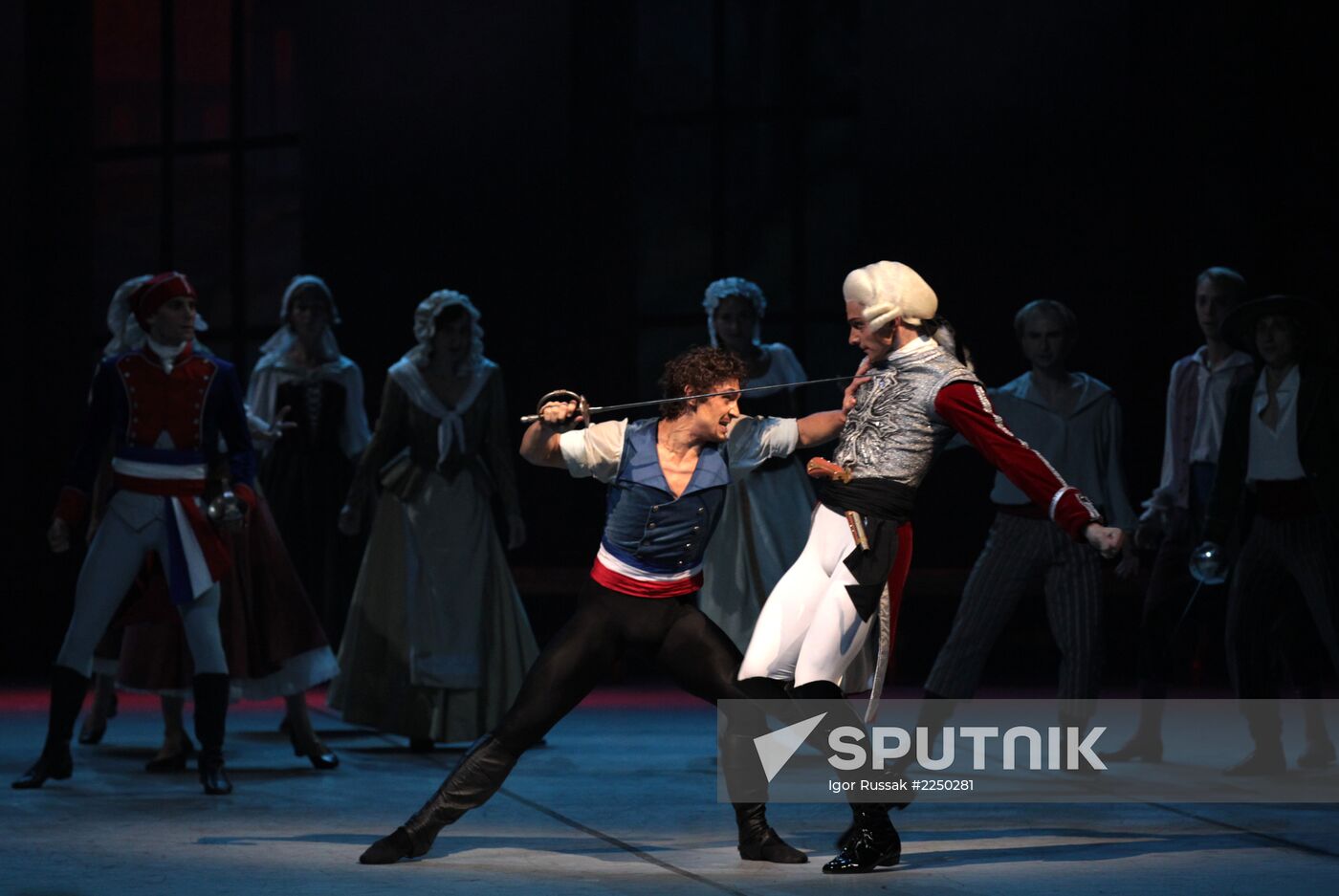 Dress rehearsal of ballet Flames of Paris