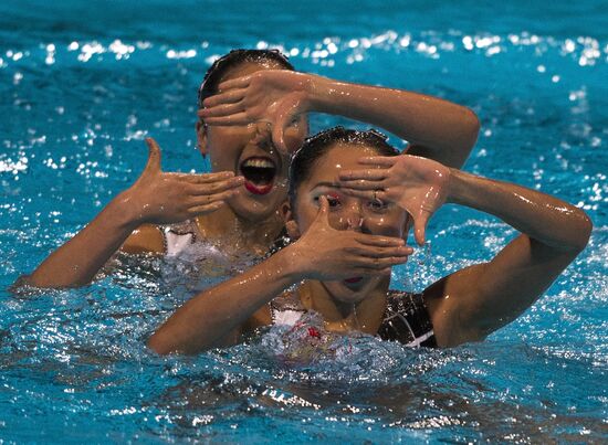 FINA World Aquatics Championships. Synchronized swimming. Duet