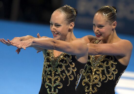 FINA World Aquatics Championships. Synchronized swimming. Duet