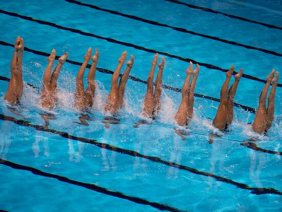 FINA World Aquatics Championships. Day 3. Synchronized swimming