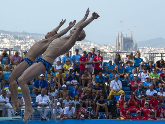 FINA World Aquatics Championships. Day 4. Synchronized diving.