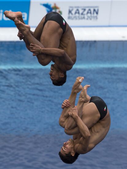 FINA World Aquatics Championships. Day 4. Synchronized diving.