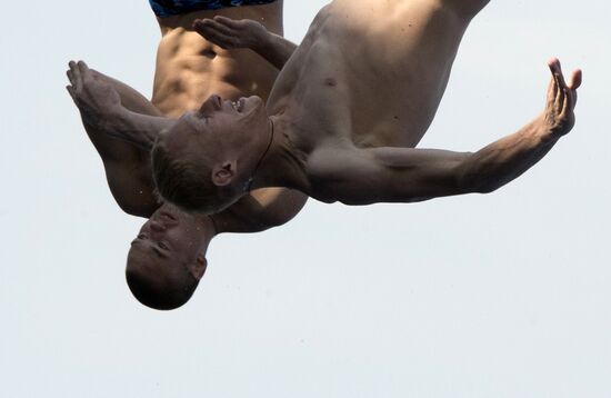 FINA World Aquatics Championships. Day 4. Synchronized diving.