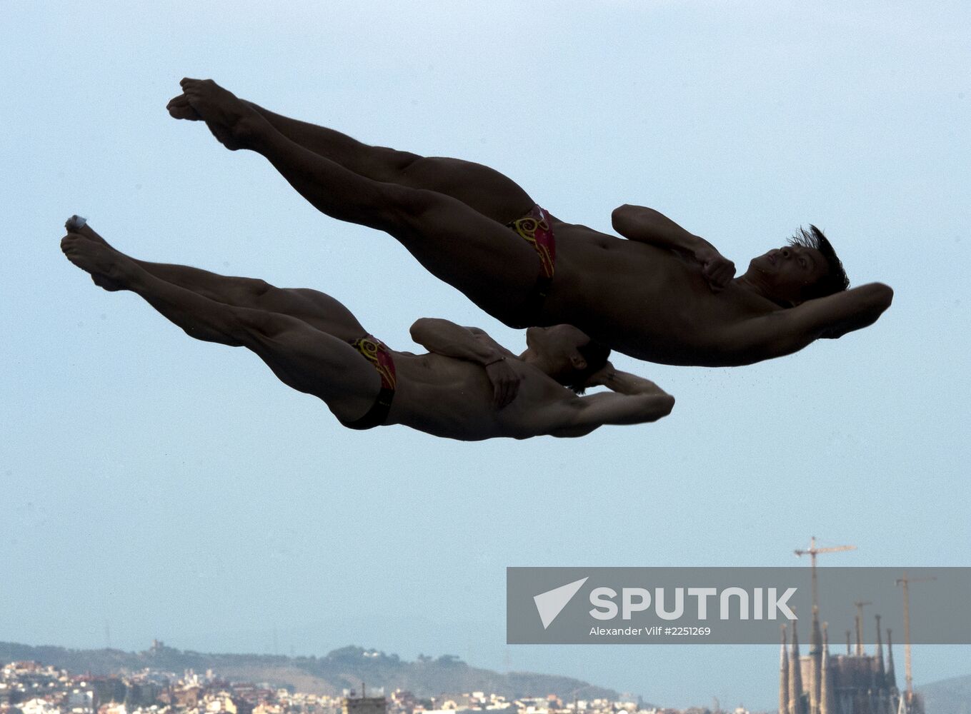 FINA World Aquatics Championships. Day 4. Synchronized diving.