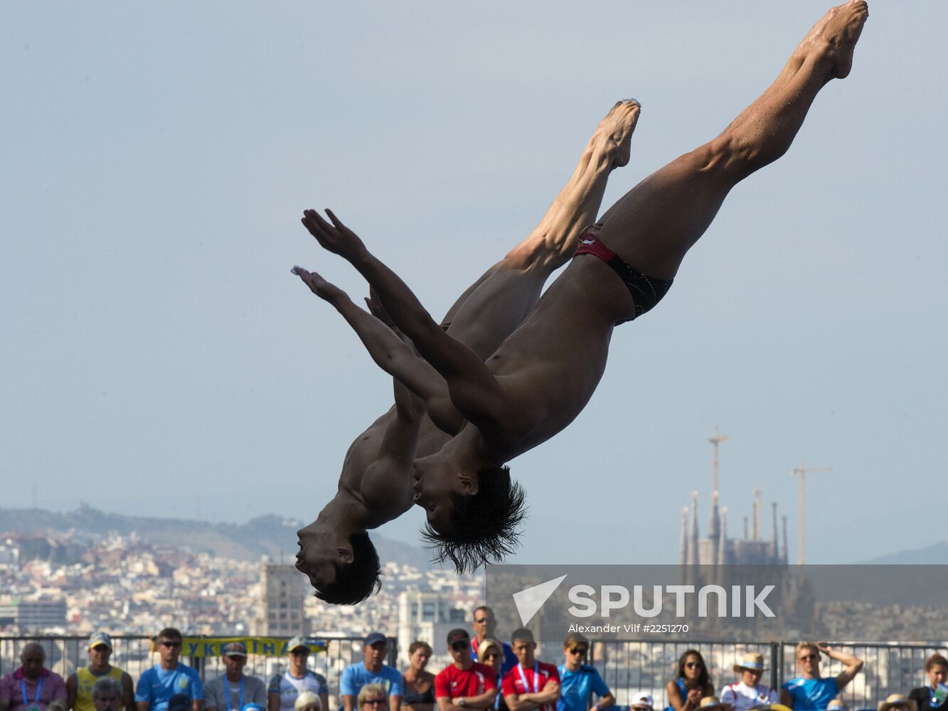 FINA World Aquatics Championships. Day 4. Synchronized diving.