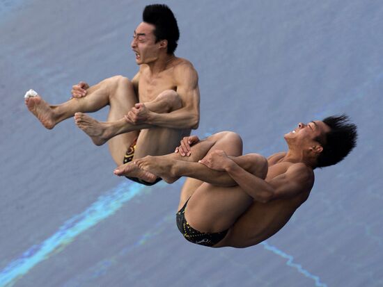 FINA World Aquatics Championships. Day 4. Synchronized diving.