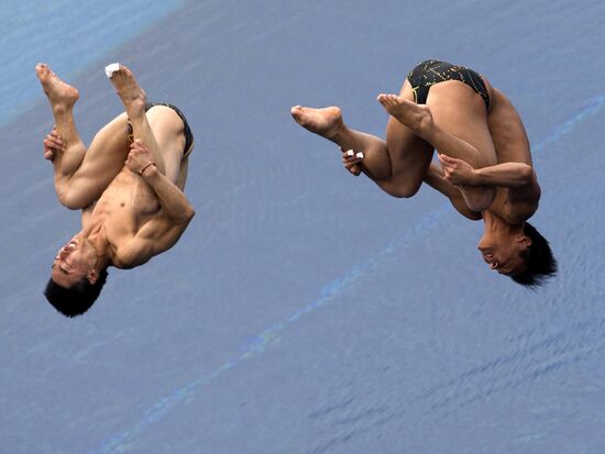 FINA World Aquatics Championships. Day 4. Synchronized diving.