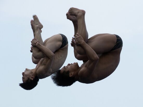 FINA World Aquatics Championships. Day 4. Synchronized diving.