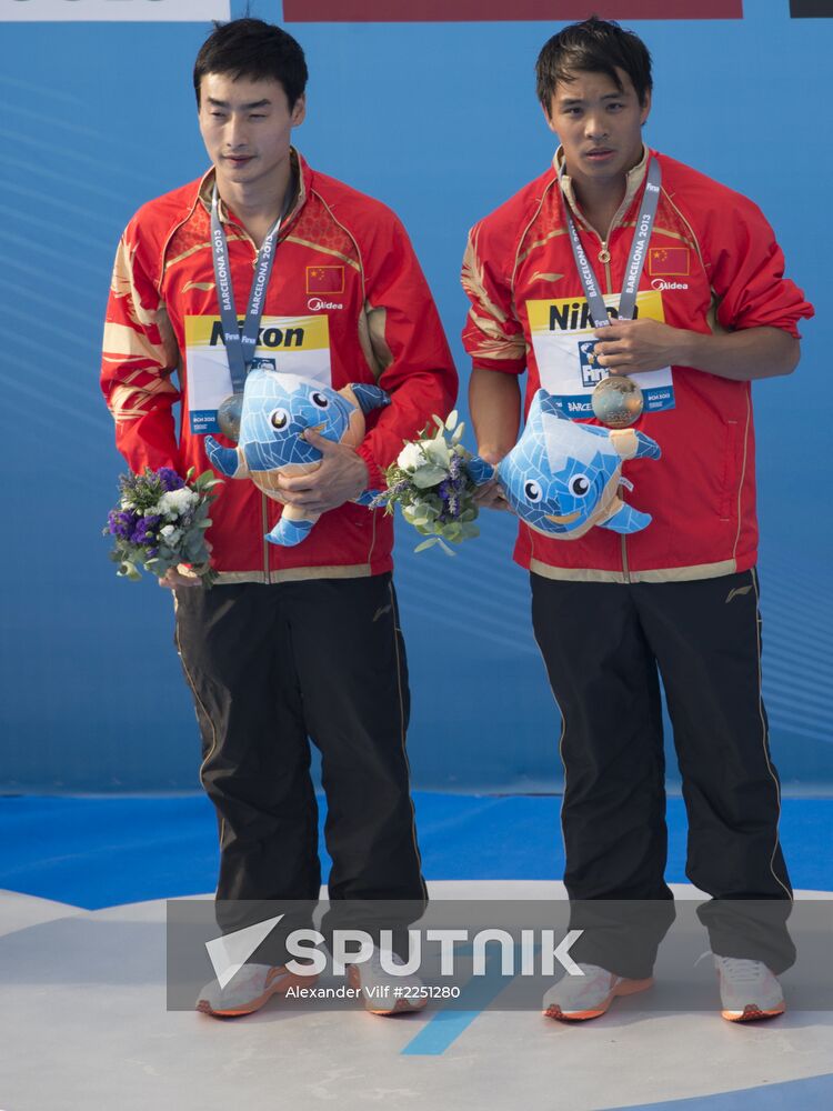 FINA World Aquatics Championships. Day 4. Synchronized diving.