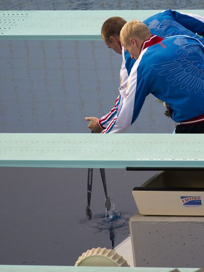 FINA World Aquatics Championships. Day 4. Synchronized diving.