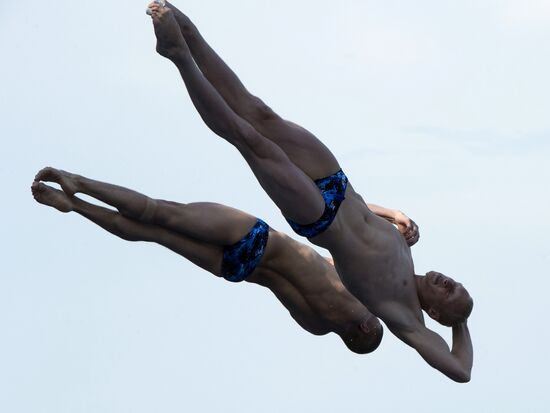FINA World Aquatics Championships. Day 4. Synchronized diving.