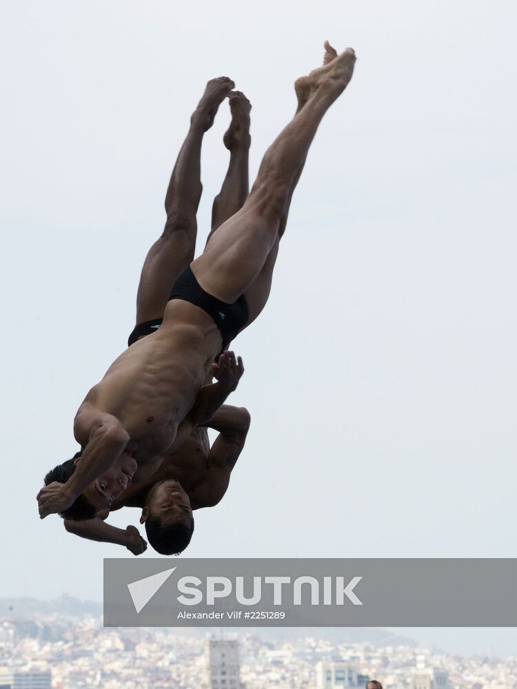 FINA World Aquatics Championships. Day 4. Synchronized diving.