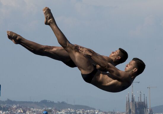 FINA World Aquatics Championships. Day 4. Synchronized diving.
