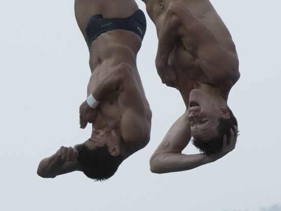 FINA World Aquatics Championships. Day 4. Synchronized diving.