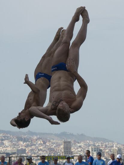 FINA World Aquatics Championships. Day 4. Synchronized diving.