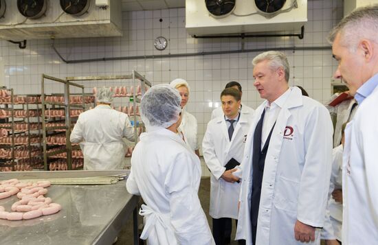 Sergei Sobyanin visits Dymovsky Meatpacking Plant