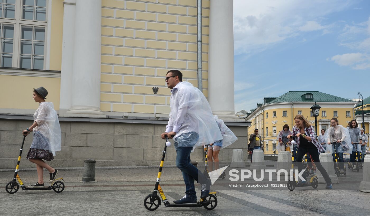 Kick scooter routes opened in Moscow's historic center