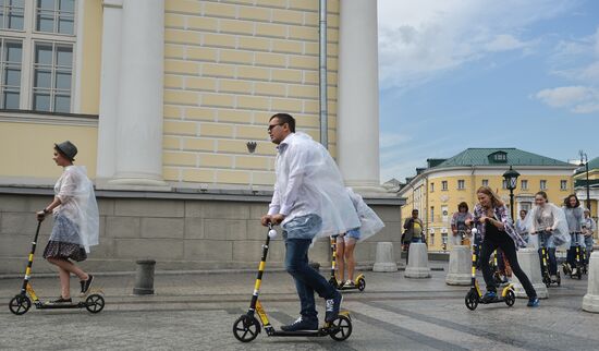 Kick scooter routes opened in Moscow's historic center