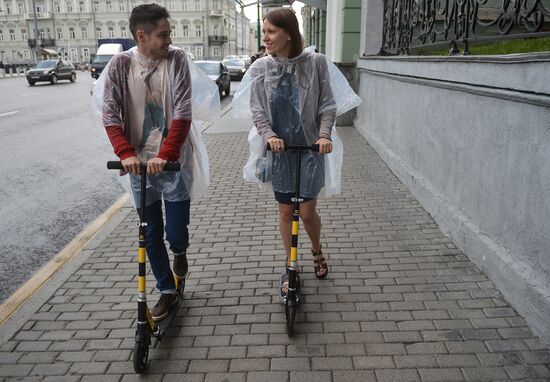 Kick scooter routes opened in Moscow's historic center