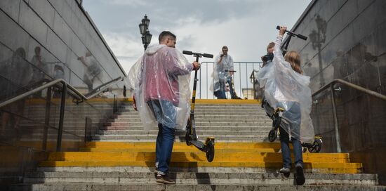 Kick scooter routes opened in Moscow's historic center