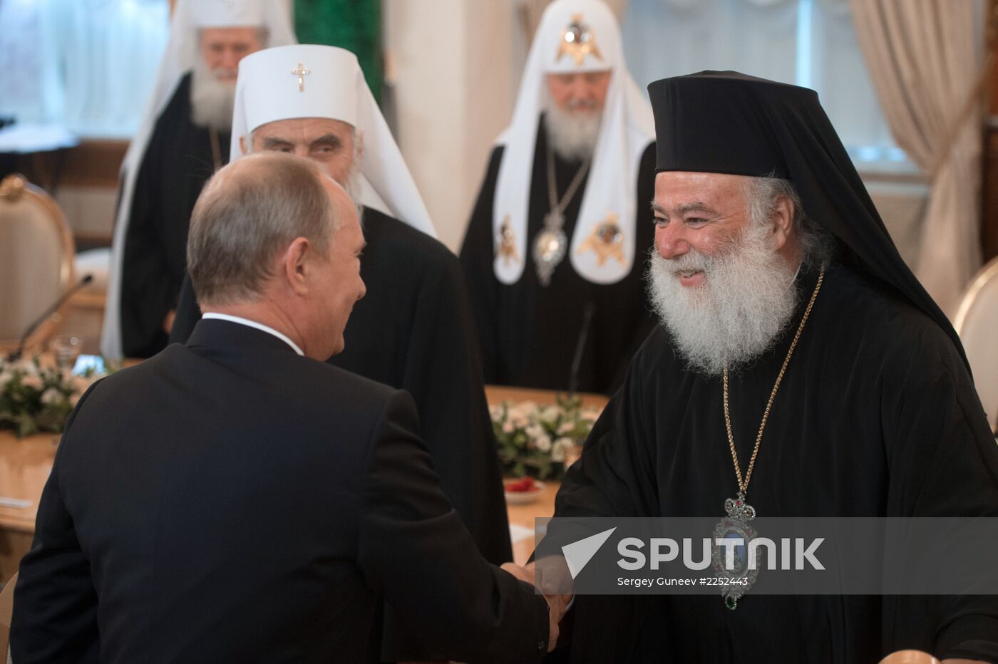 Vladimir Putin meets with top Orthodox Church clergy