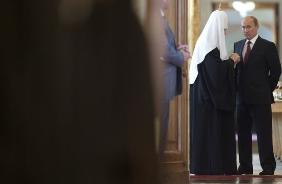 Vladimir Putin meets with top Orthodox Church clergy