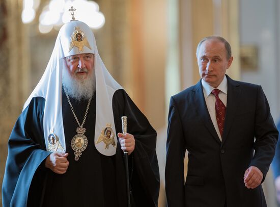 Vladimir Putin meets with top Orthodox Church clergy