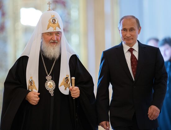 Vladimir Putin meets with top Orthodox Church clergy